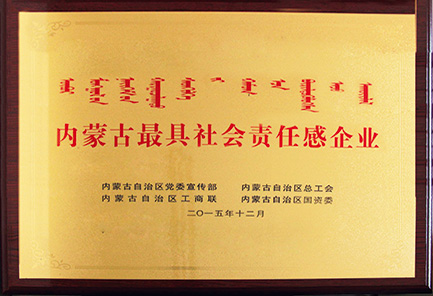 內(nèi)蒙古最具社會責任感企業(yè)